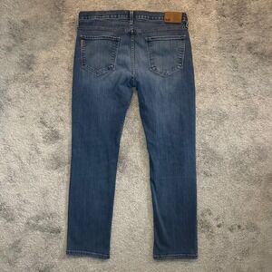 Paige Lennox Jeans Mens 34 (Fit 34x29.5) Blue Slim Fit Straight Leg Denim